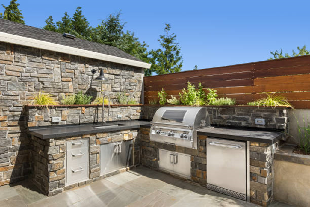 Grilling kitchen outdoor